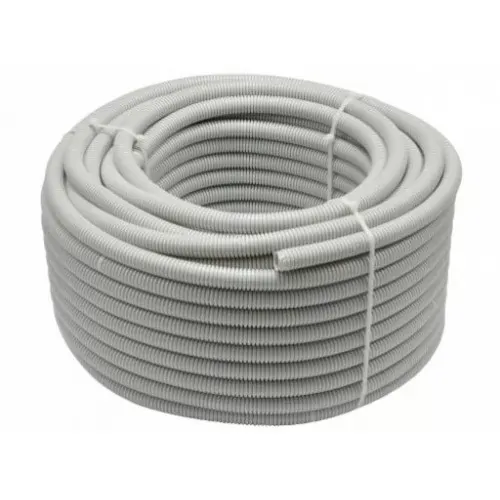 CONDUIT FLEXIBLE METALICO 40MM PVC GRIS