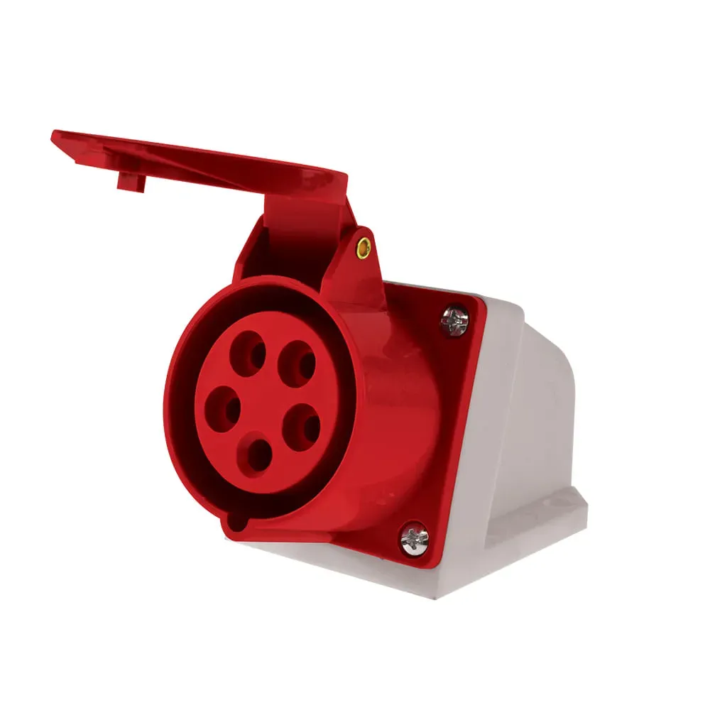 ENCHUFE IND. HEMBRA SOBRE. 16A 380V 3P+T IP44