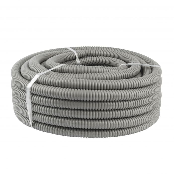 CONDUIT FLEXIBLE METALICO 40MM PVC GRIS