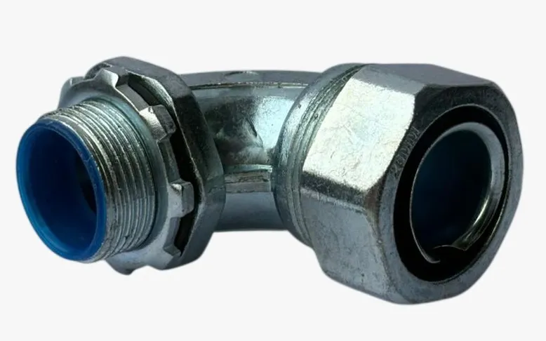 CONECTOR CURVO PARA CONDUIT FLEX. 20MM