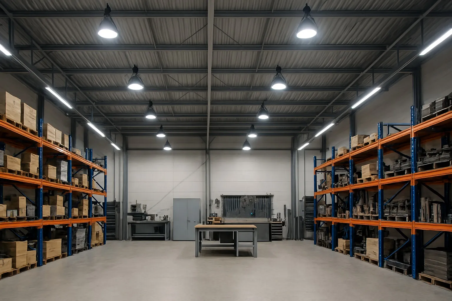 Cómo iluminar correctamente una bodega o taller